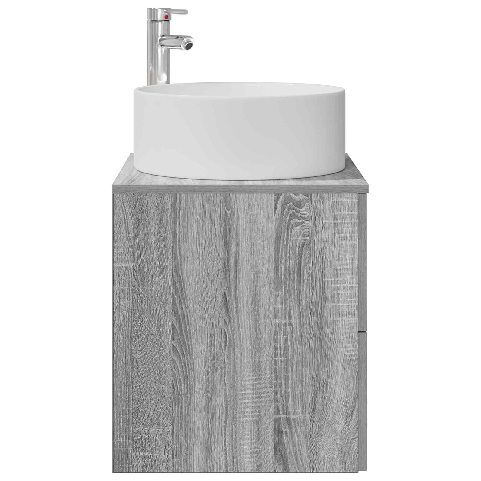 Vaidade com pia suspensa sonoma cinzento 49,5 x 44,5 x 65,5 cm