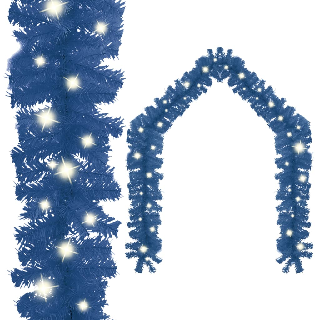 Grinalda de natal com luzes LED 10 m azul