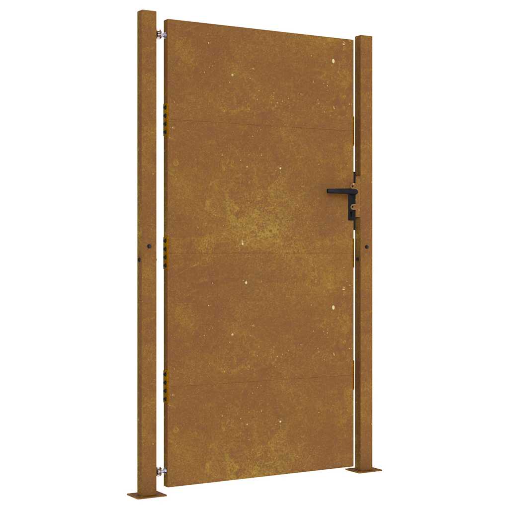 Portão de jardim 100x175 cm aço corten