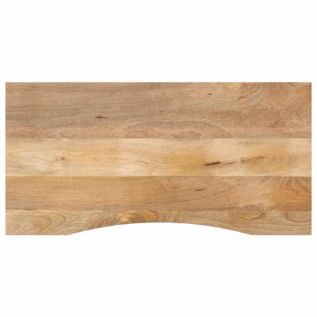 Tampo de mesa com curva 110x50x2,5 cm mangueira áspera maciça