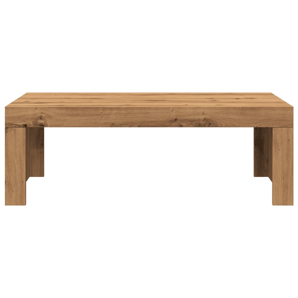 Mesa de centro 102x50x35 cm deriv. madeira carvalho artisiano
