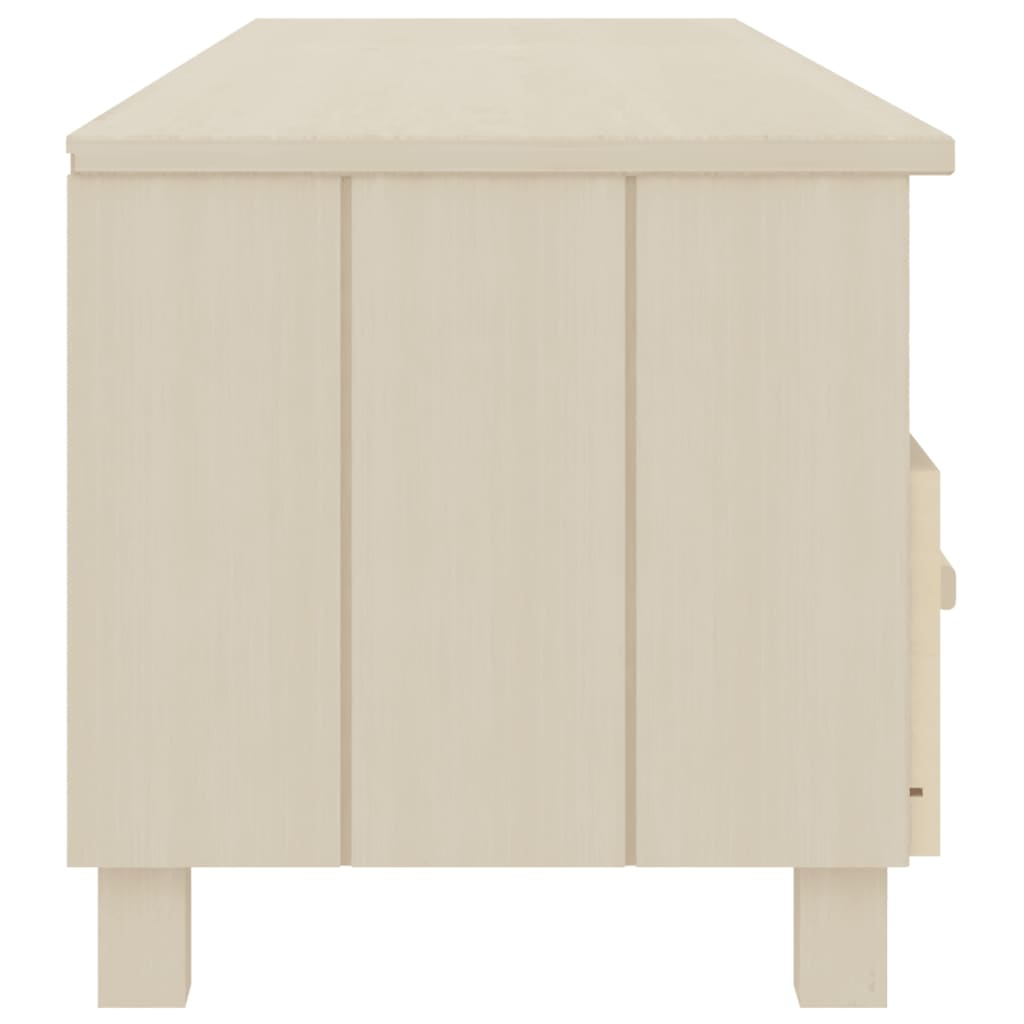 Móvel de TV hamar 158x40x40 cm pinho maciço castanho-mel