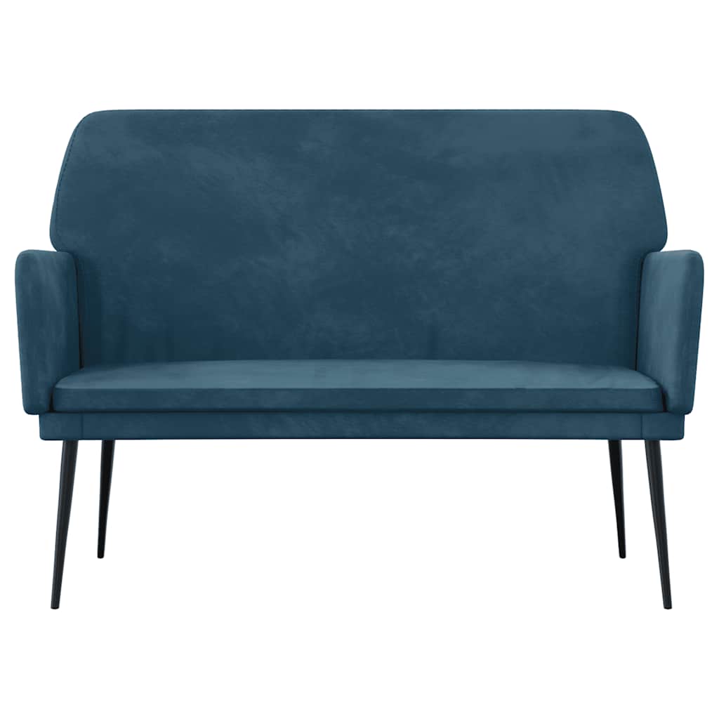 Banco 108x79x79 cm veludo azul