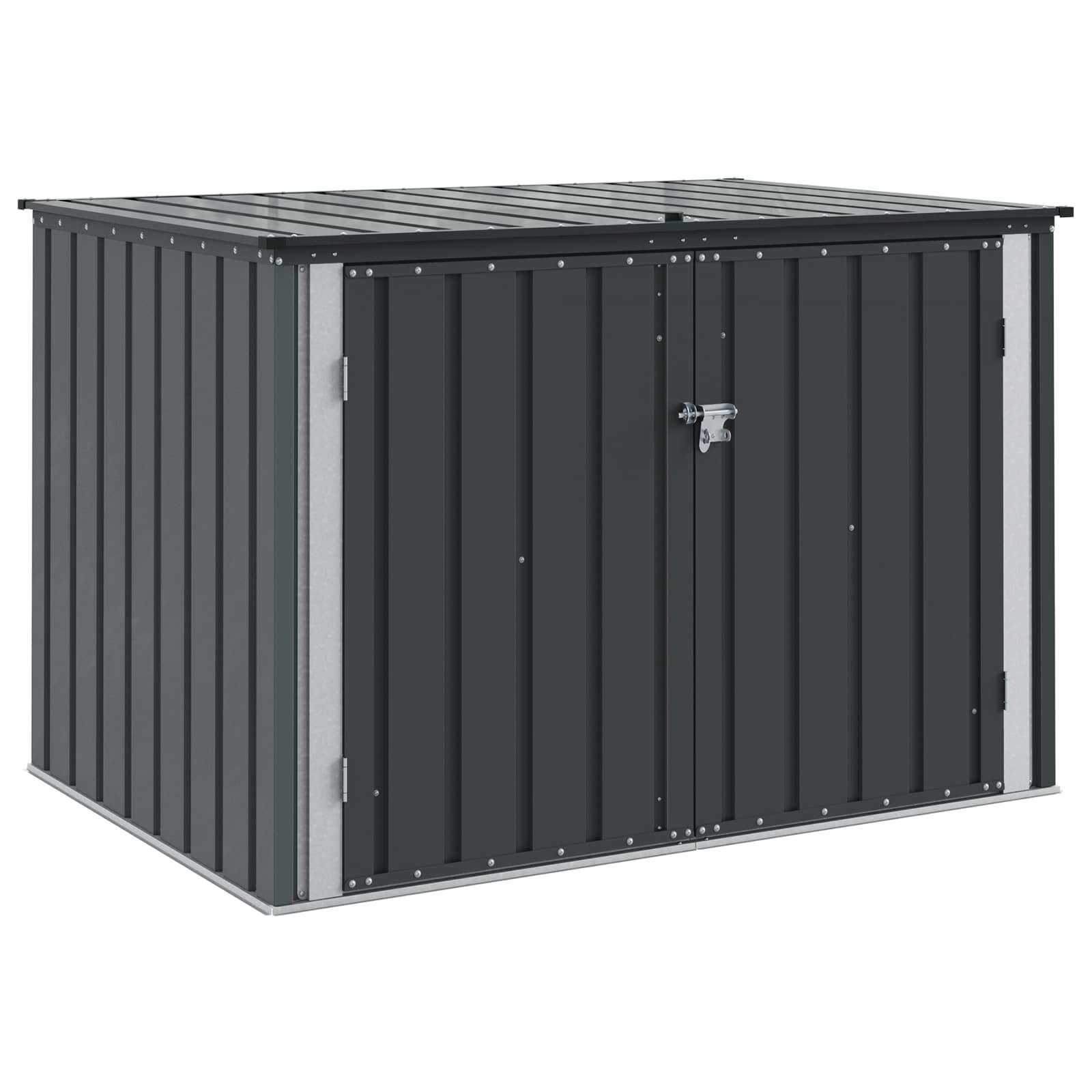 Caixa de armazenamento para jardim preto 151,5 x 107 x 100 cm
