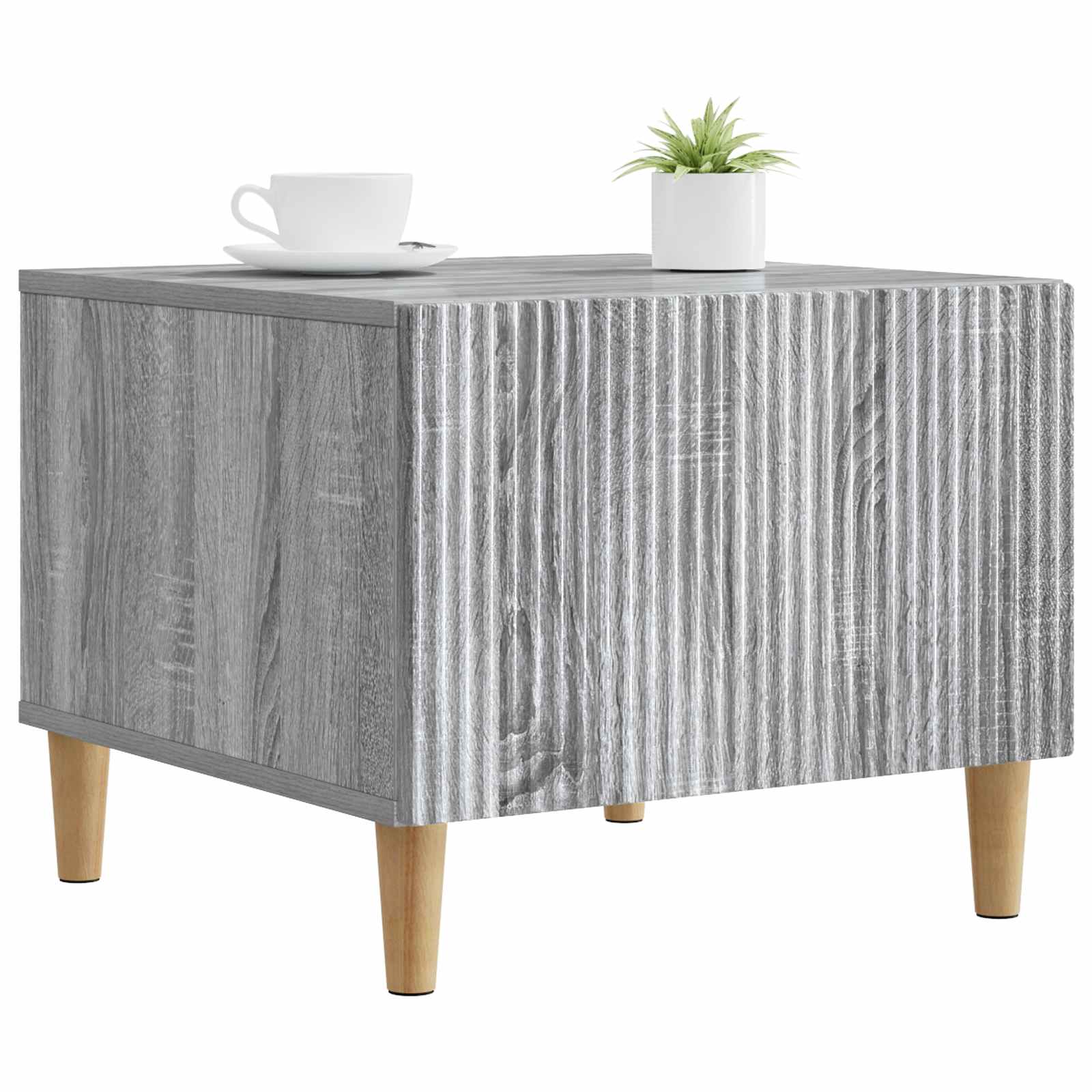 Mesa de centro com gaveta sonoma cinzento 49 x 50 x 40 cm