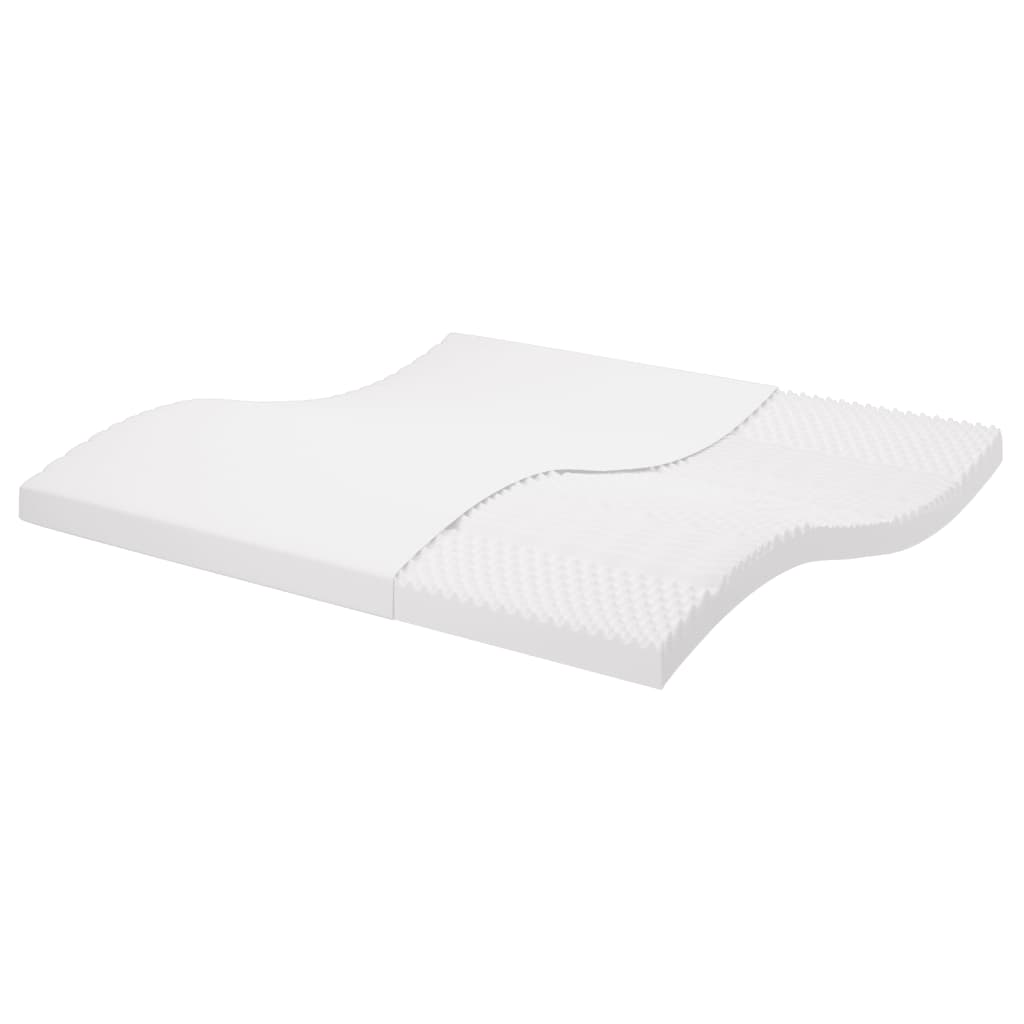 Colchão de espuma 200x200 cm 7 zonas dureza 20 ild branco