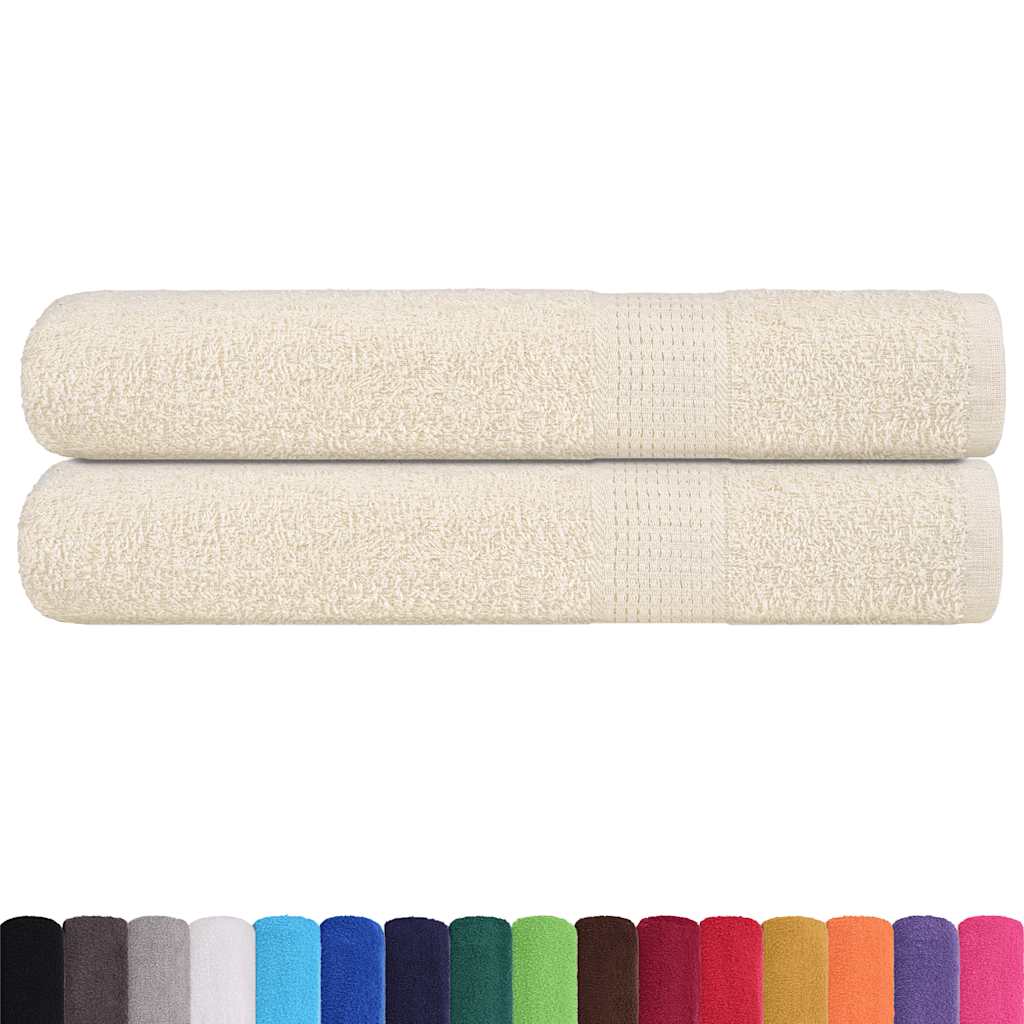 Toalhas frogn 2 pcs 100x200 cm 360 g/m² creme