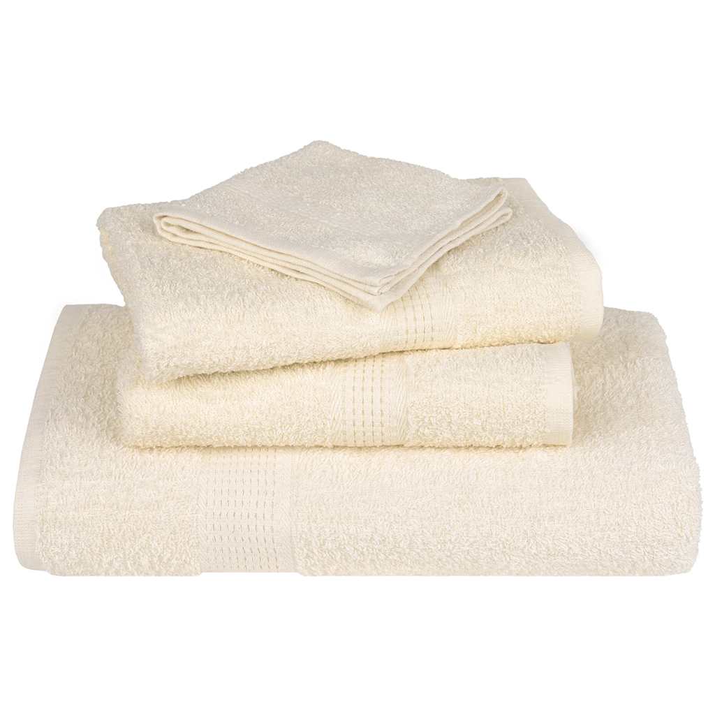 Toalhas frogn 2 pcs 100x200 cm 360 g/m² creme