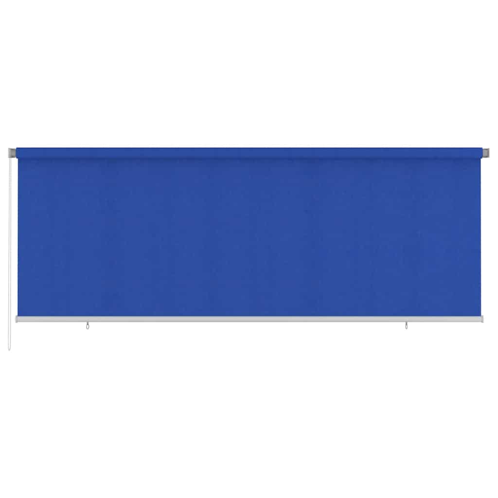 Estore de rolo para exterior 405 (l) x 140 (a) cm azul HDPE