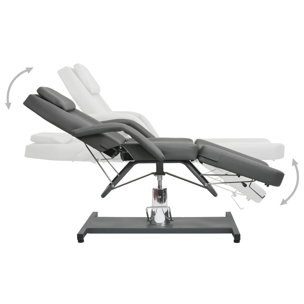 Mesa de massagens 180x62x (87-112) cm cinzento