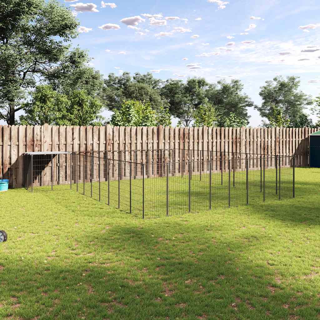 Canil 25,41 m² aço preto