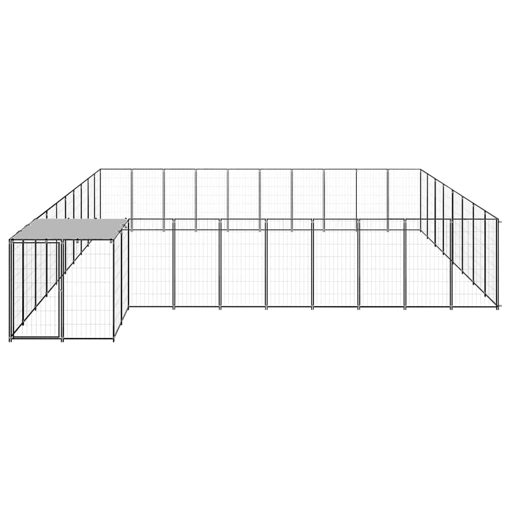 Canil 25,41 m² aço preto