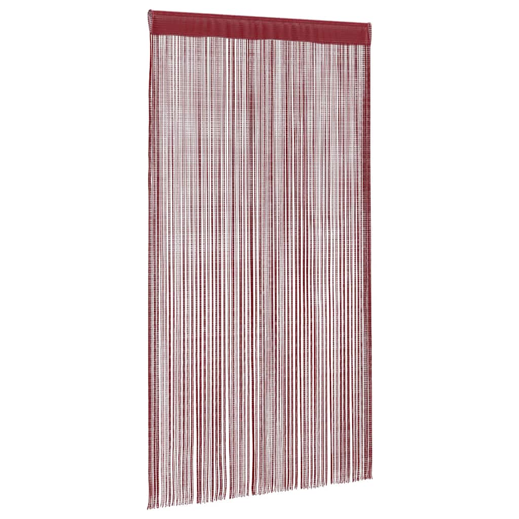 Cortinas de fios 2 pcs 140x250 cm bordô