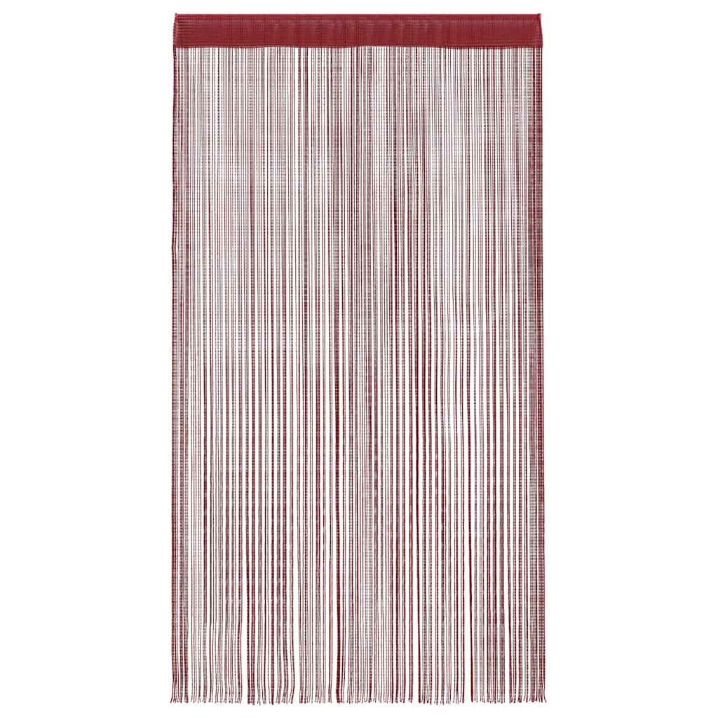 Cortinas de fios 2 pcs 140x250 cm bordô