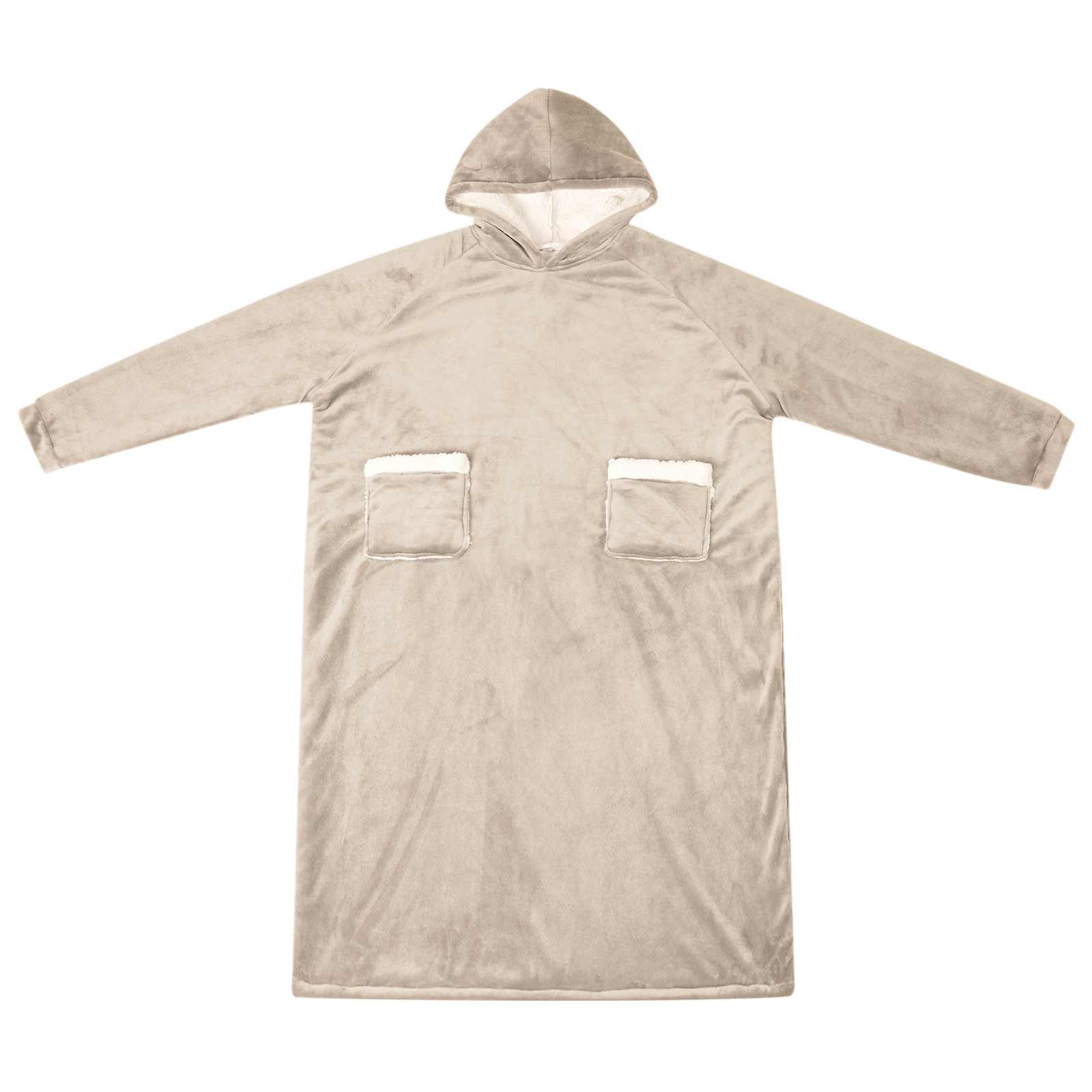 Sweatshirt manta bege m fleece e flanela