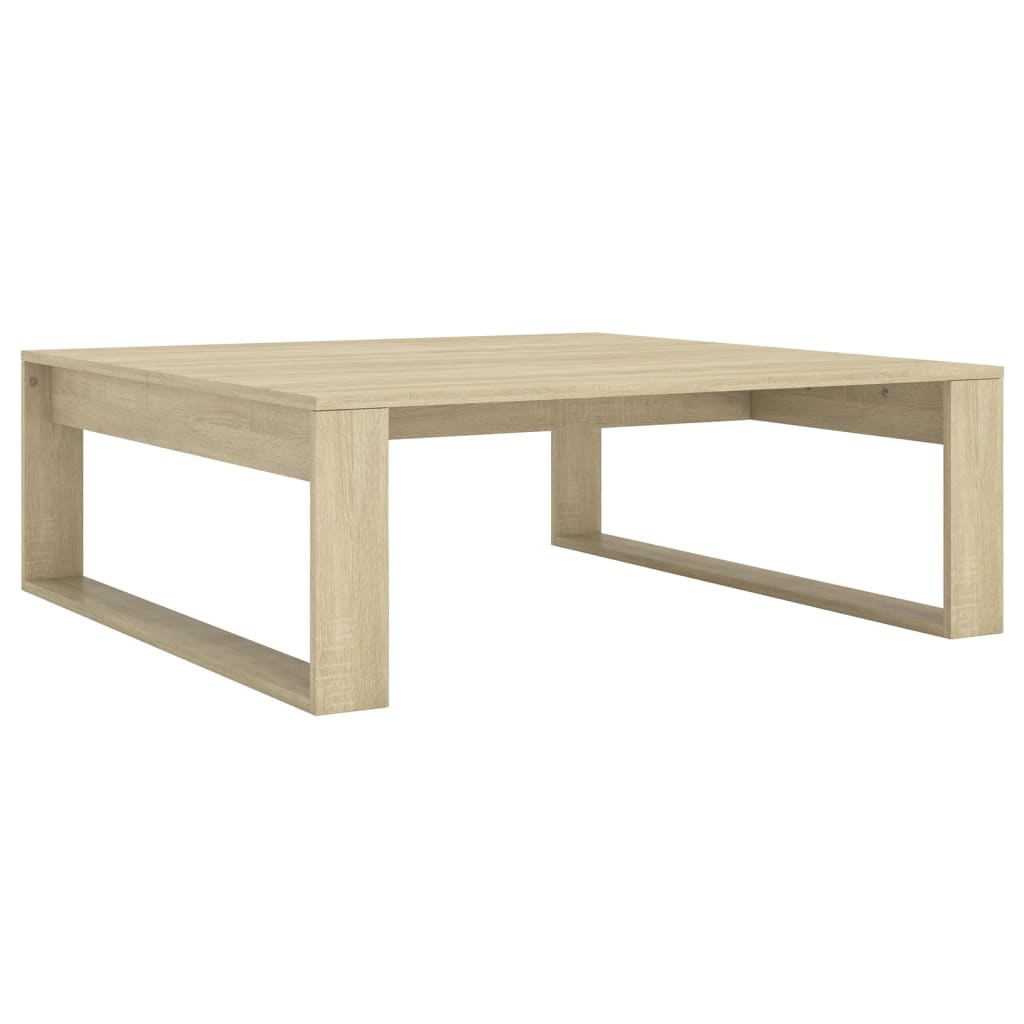 Mesa de centro 100x100x35 cm derivados madeira carvalho sonoma