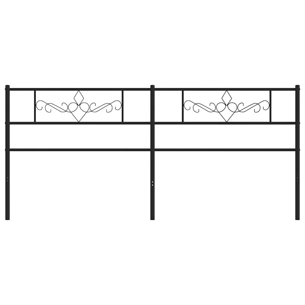 Cabeceira de substituição 200 cm metal preto