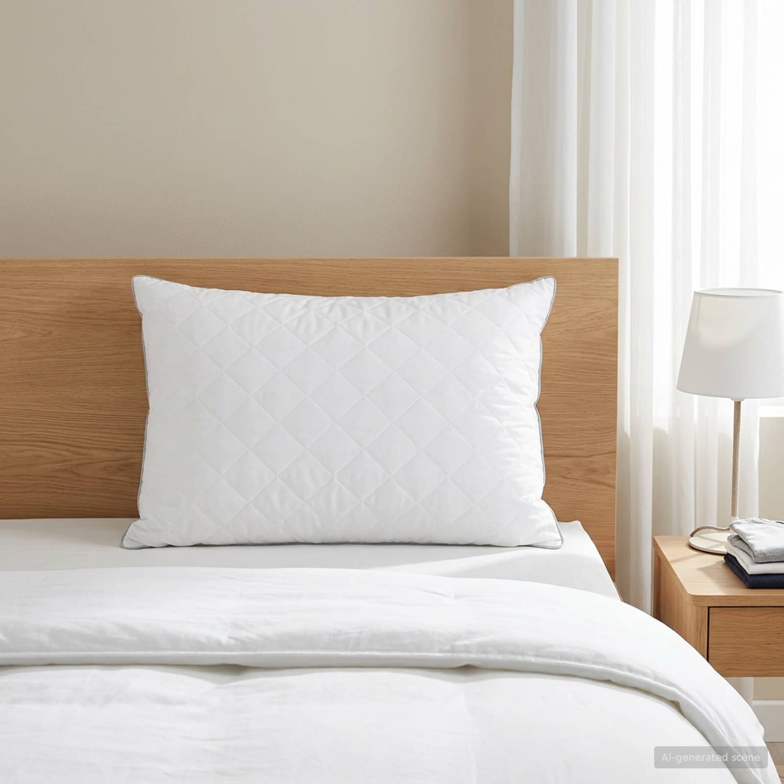 Almofada fulda 40 x 80 cm 100% plumas de ganso e penas branco