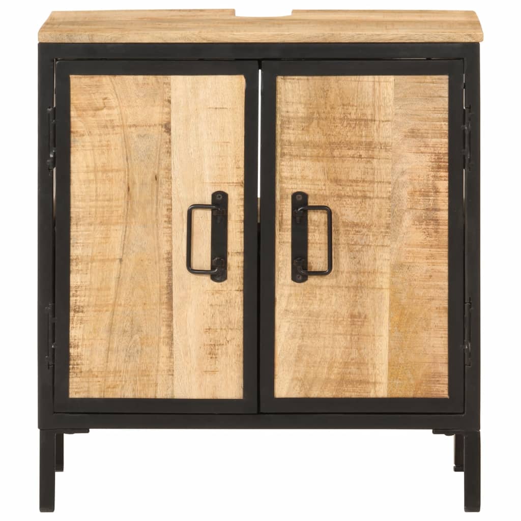 Armário de lavatório para wc 55x35x60 cm mangueira maciça/ferro