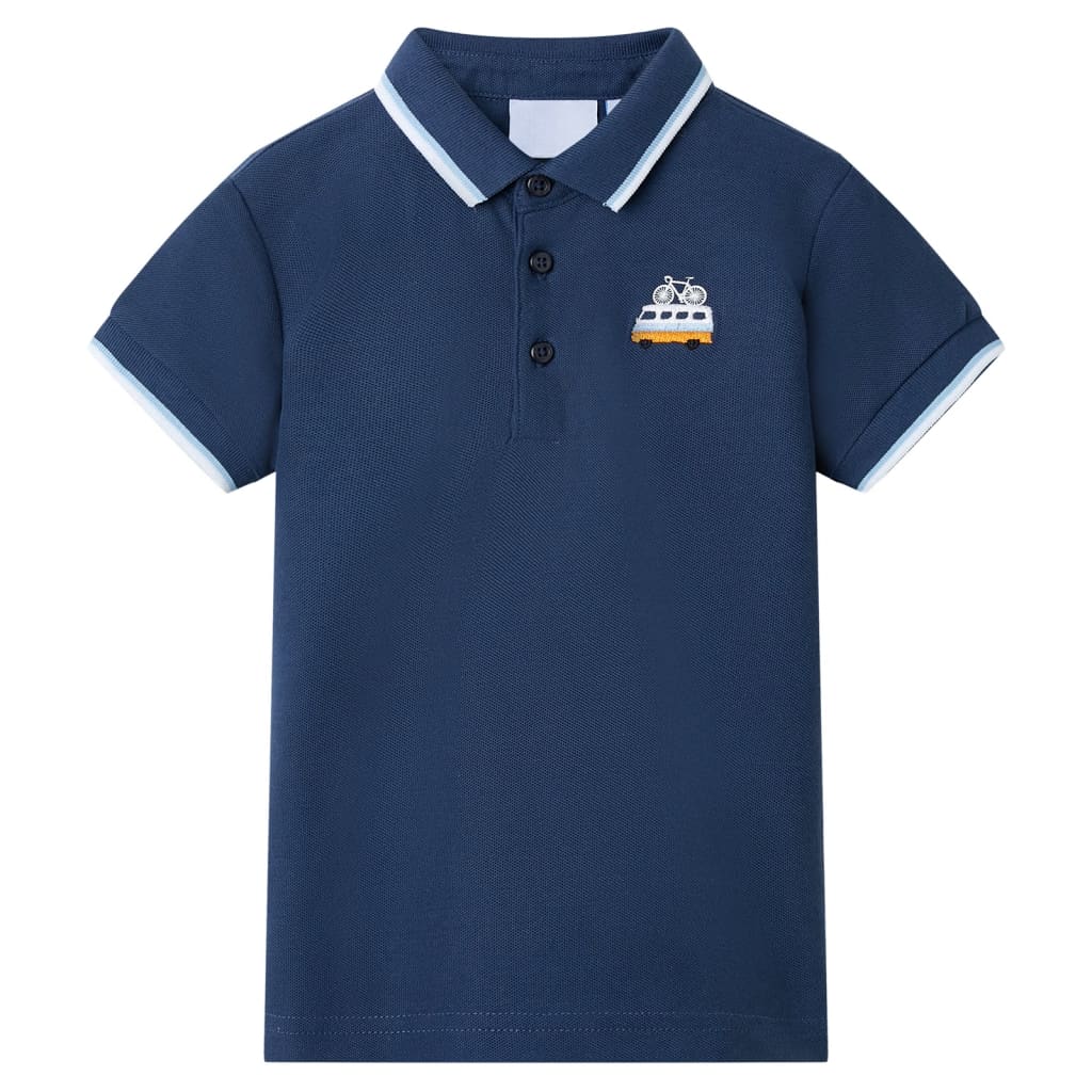 Polo para criança azul-escuro 104