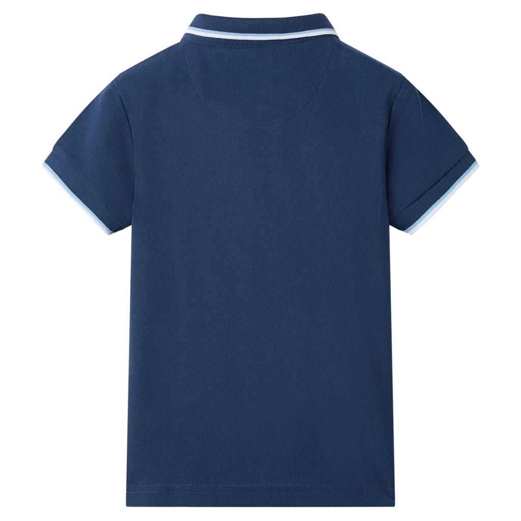 Polo para criança azul-escuro 104