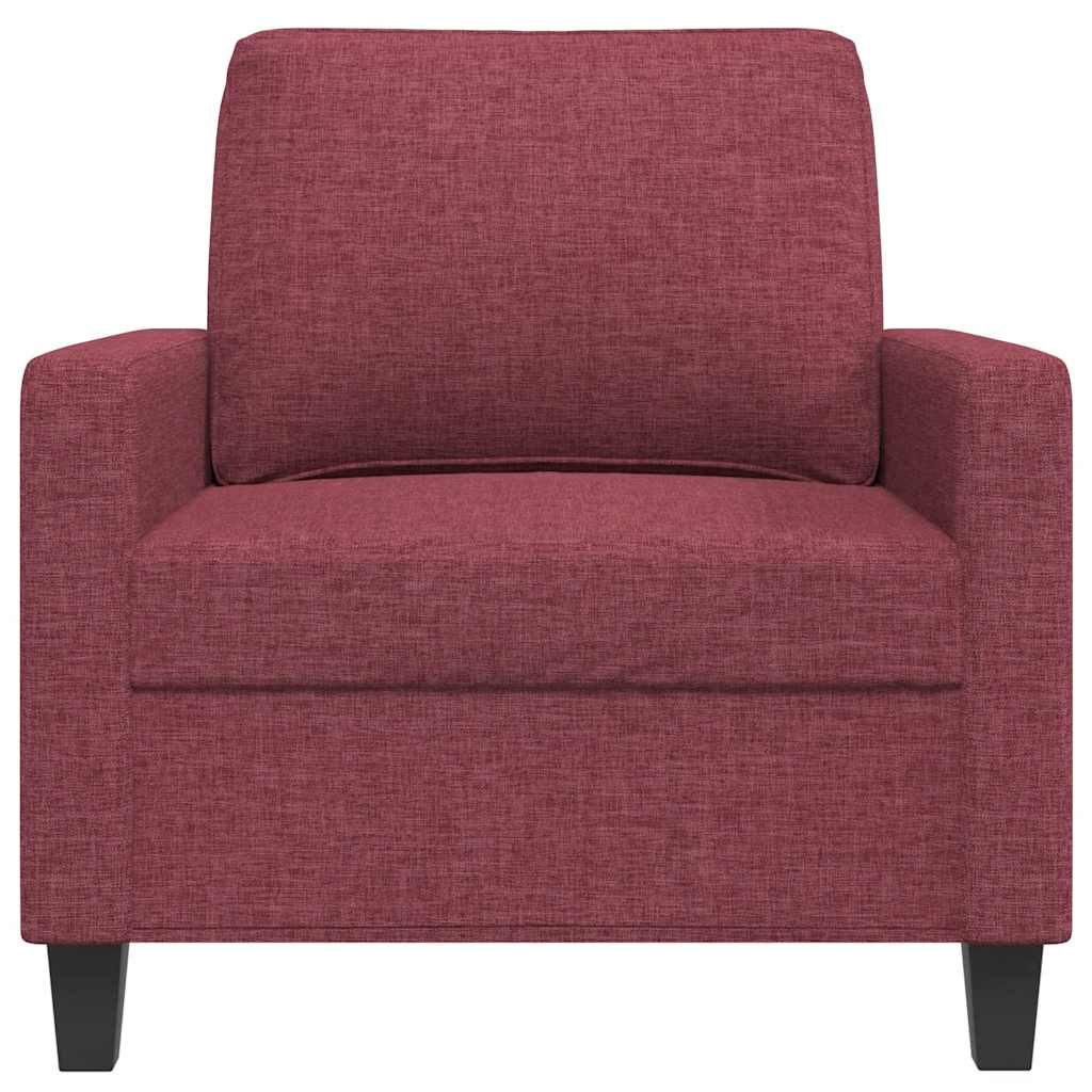 Poltrona 60 cm tecido vermelho tinto
