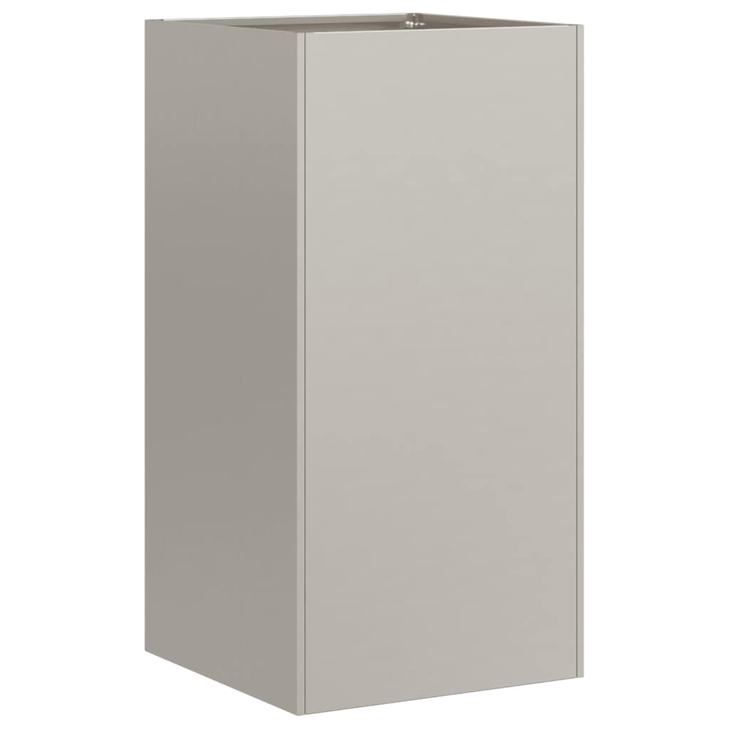 Floreira enferrujada 40x40x80 cm aço resistente