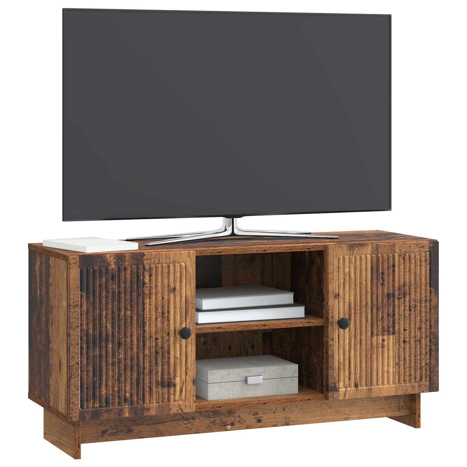 Gabinete para TV 102 x 34,5 x 50 cm madeira antiga
