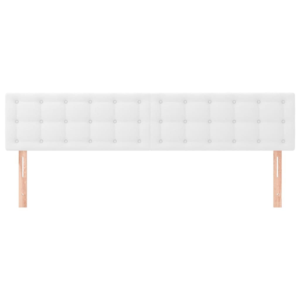 Cabeceiras branco 160x5x78/88 cm couro artificial