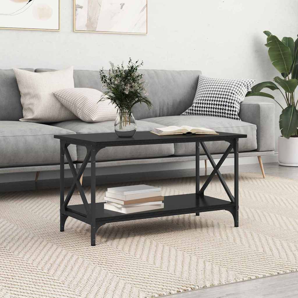 Mesa de centro carvalho preto 80 x 45 x 45.5 cm