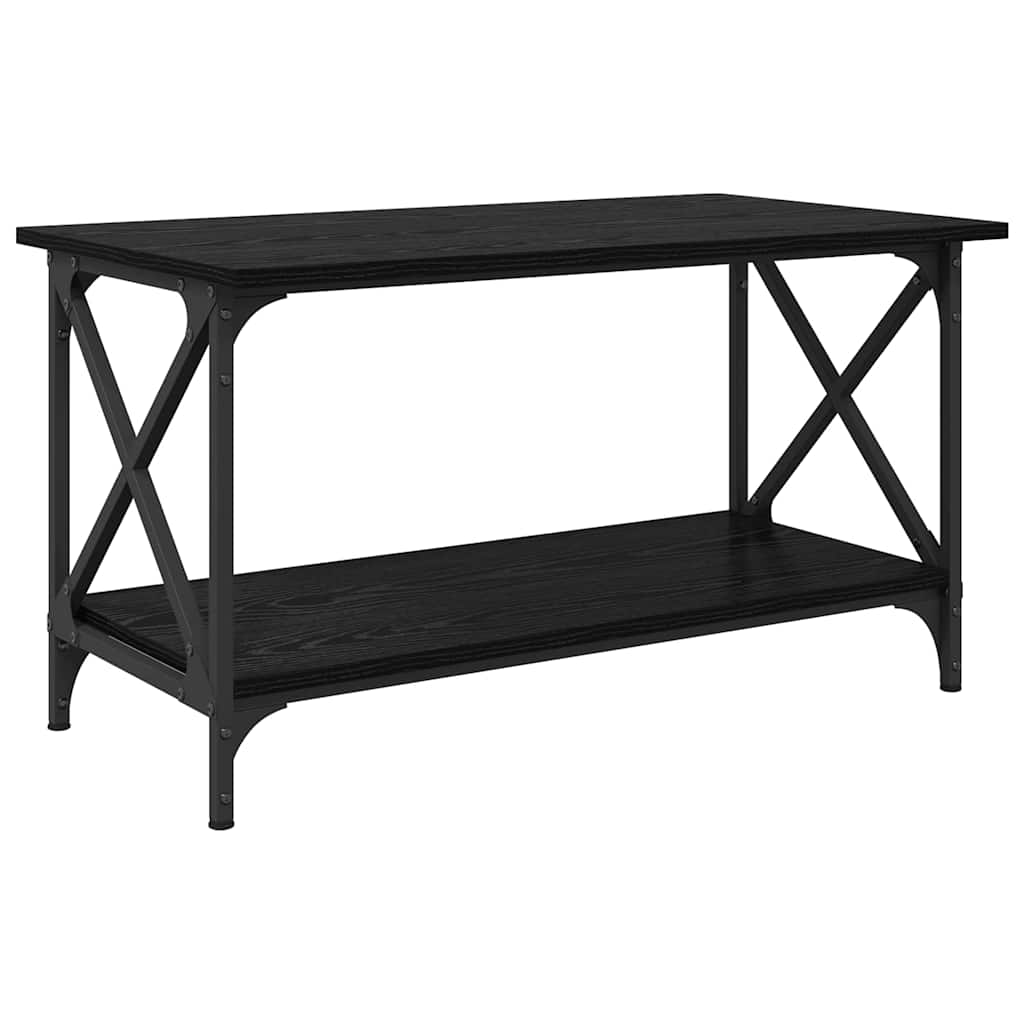 Mesa de centro carvalho preto 80 x 45 x 45.5 cm