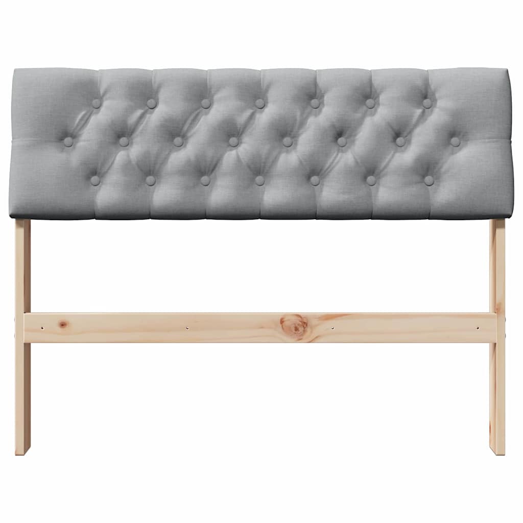 Cabeceira estofada cinzento-claro 100 cm