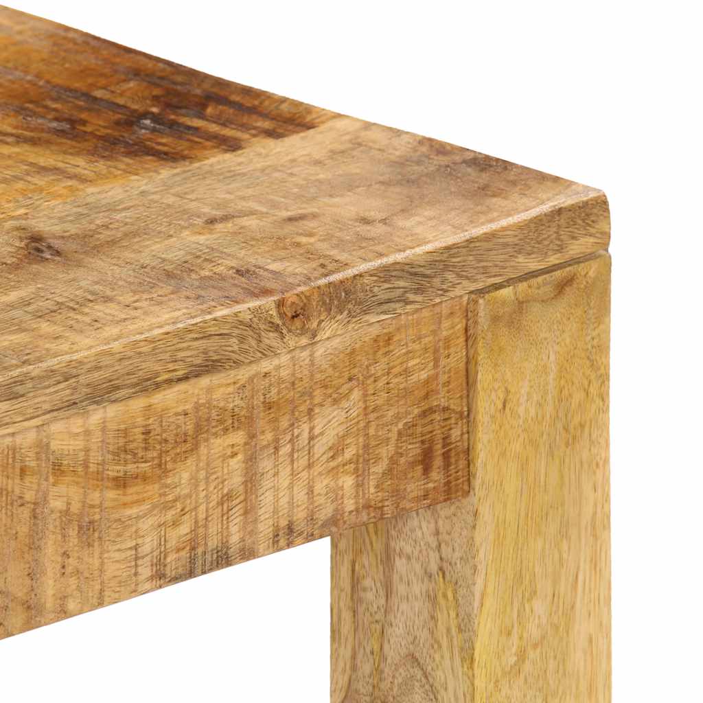 Mesa de centro em madeira de mangueira maciça 80x80x40cm