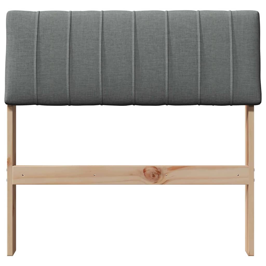 Cabeceira estofada cinza escuro 80 cm
