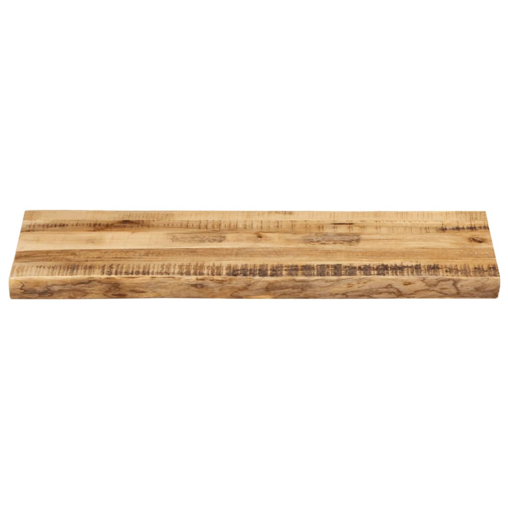 Tampo de mesa c/ borda viva 90x40x2,5cm mangueira áspera maciça