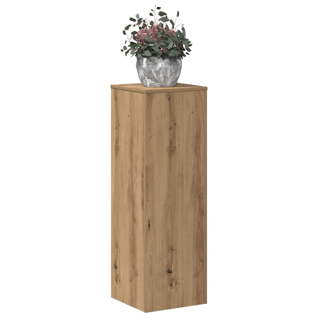 Suporte plantas 33x33x100 cm deriv. madeira carvalho artisiano