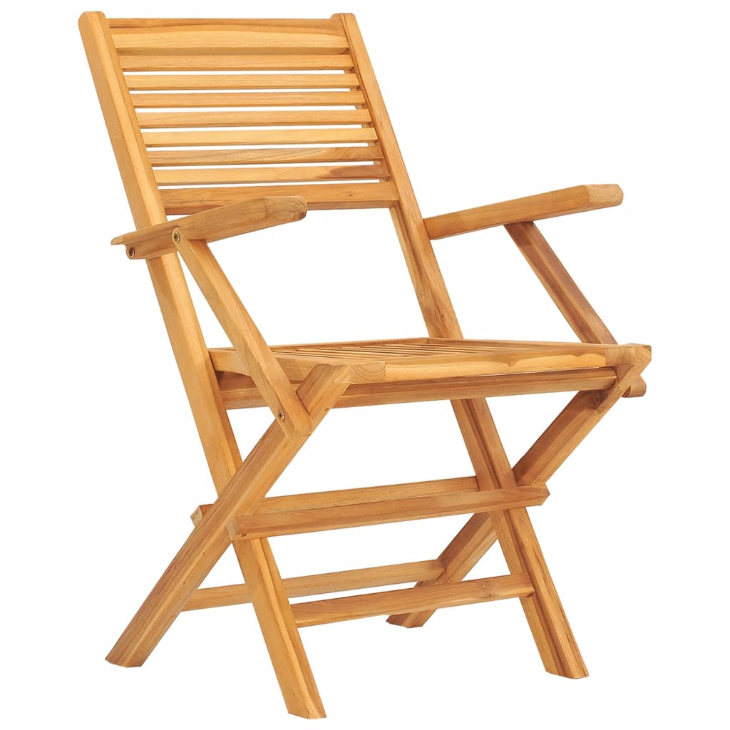 5 Pcs conjunto de jantar p/ jardim madeira de teca maciça