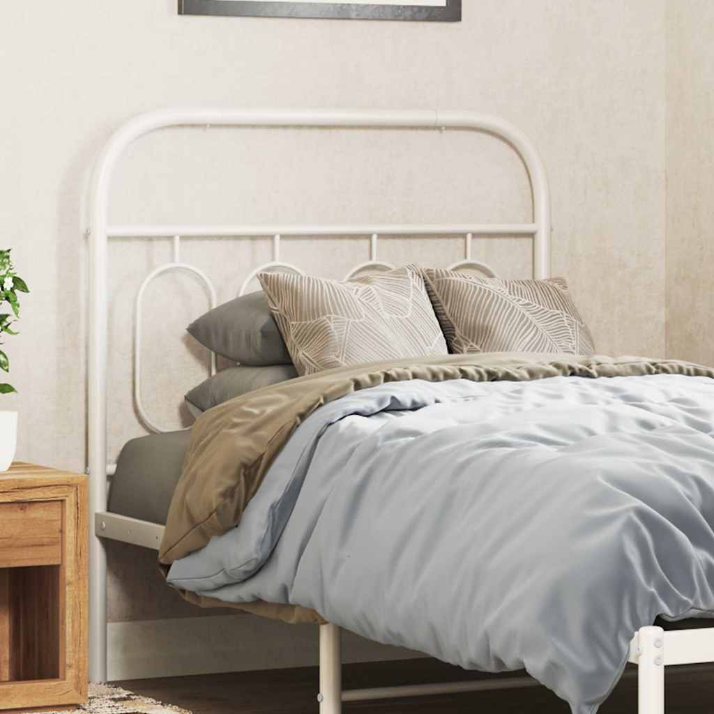Cabeceira de substituição 90 cm metal branco