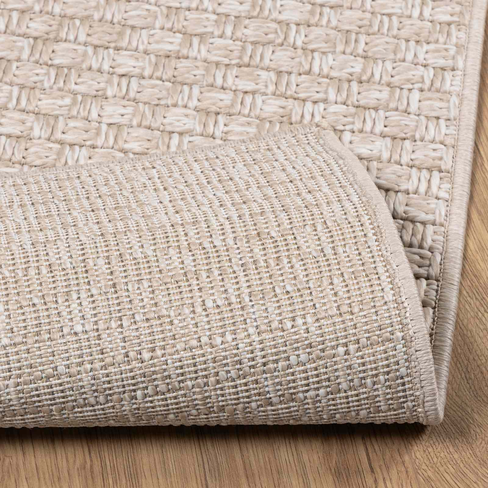 Tapetes de área retangular faro creme 280 x 200 cm poliéster
