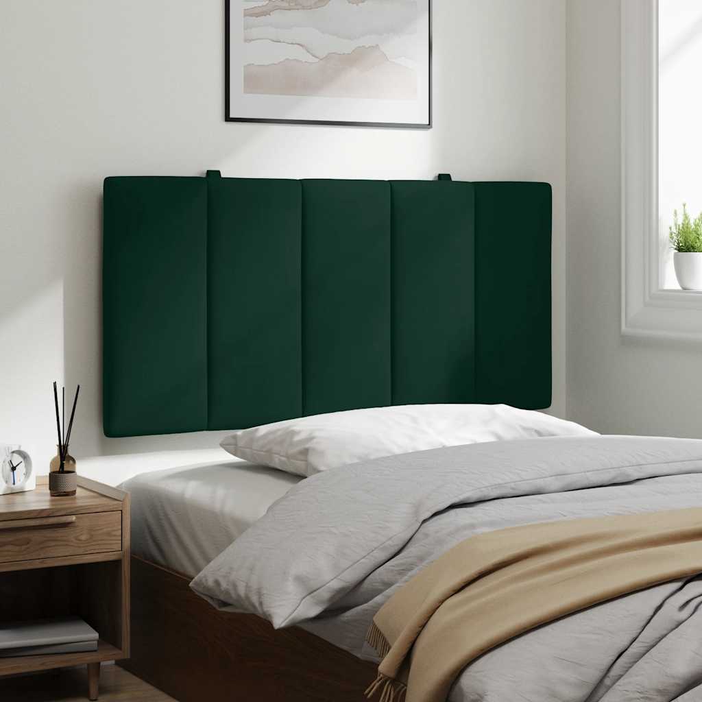 Almofadão de cabeceira hanko 100 cm veludo verde-escuro