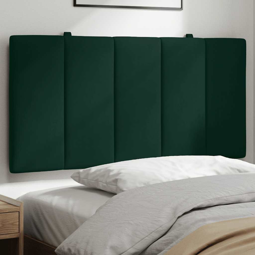 Almofadão de cabeceira hanko 100 cm veludo verde-escuro