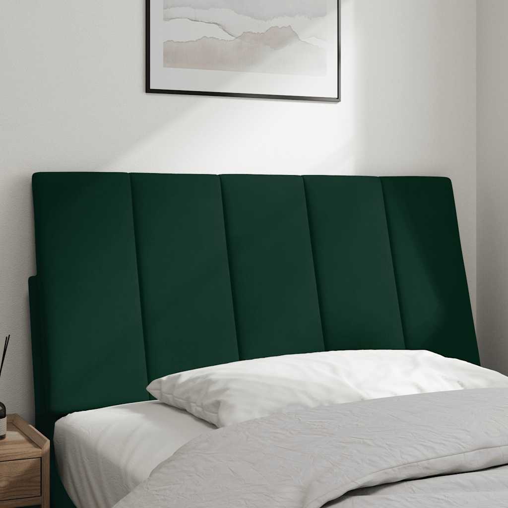 Almofadão de cabeceira hanko 100 cm veludo verde-escuro