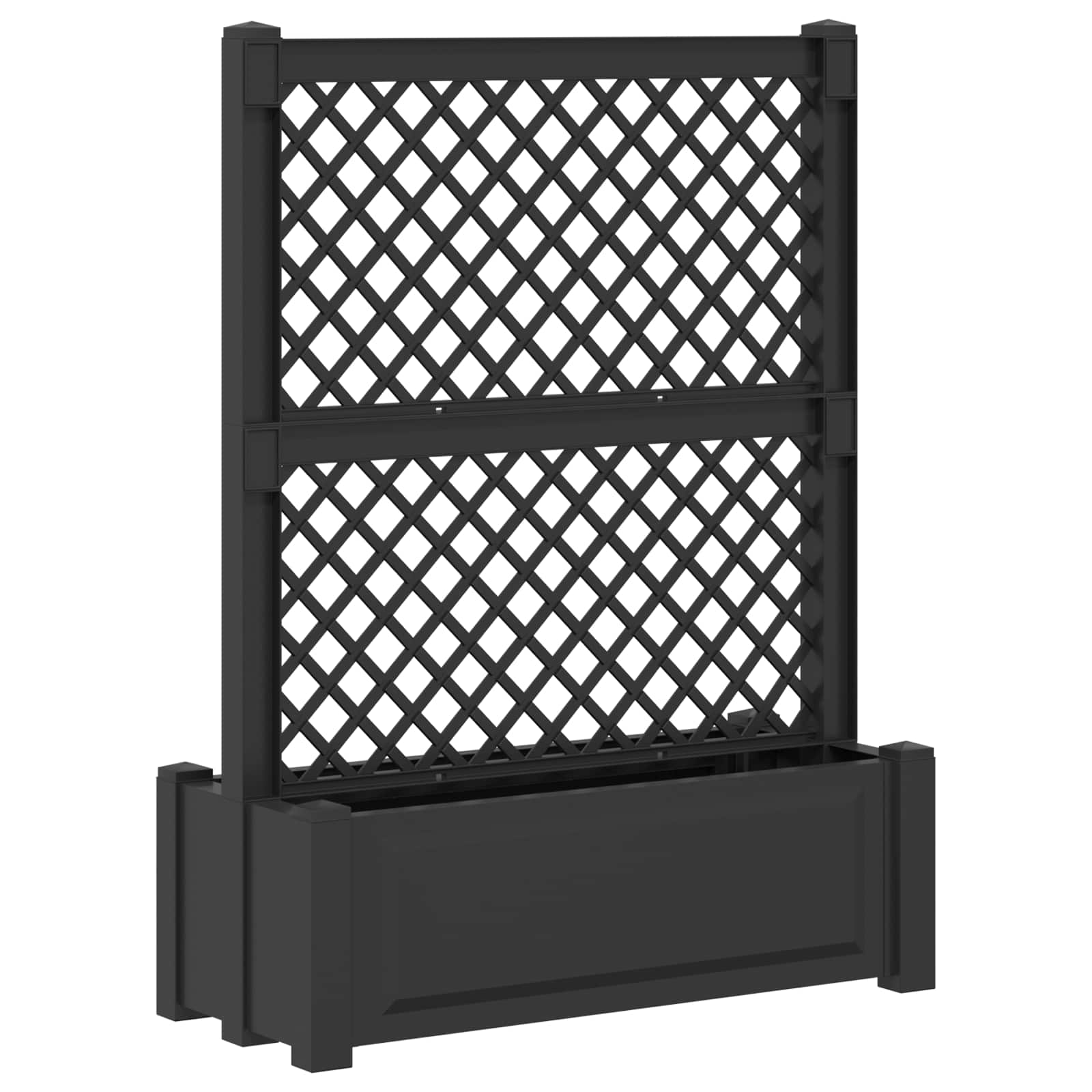 Grande vaso com treliça antracite 99,5 x 43 x 133,5 PP