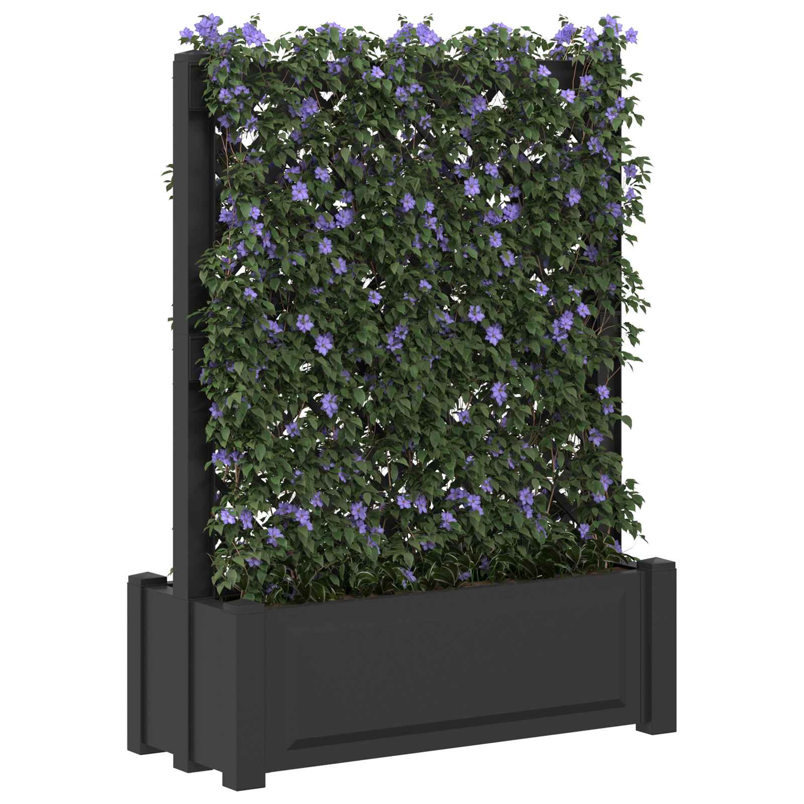 Grande vaso com treliça antracite 99,5 x 43 x 133,5 PP