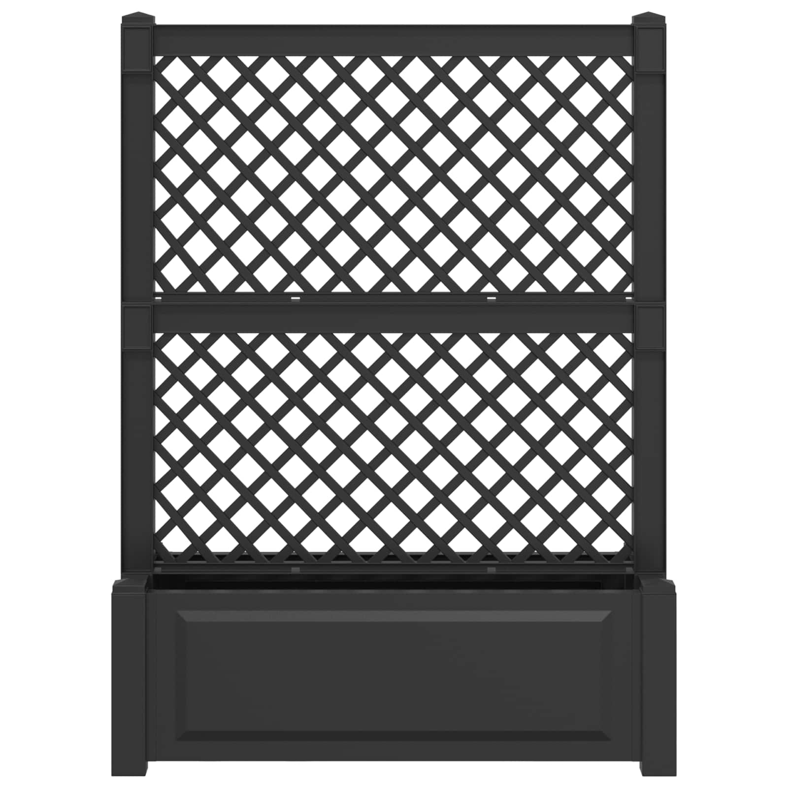 Grande vaso com treliça antracite 99,5 x 43 x 133,5 PP