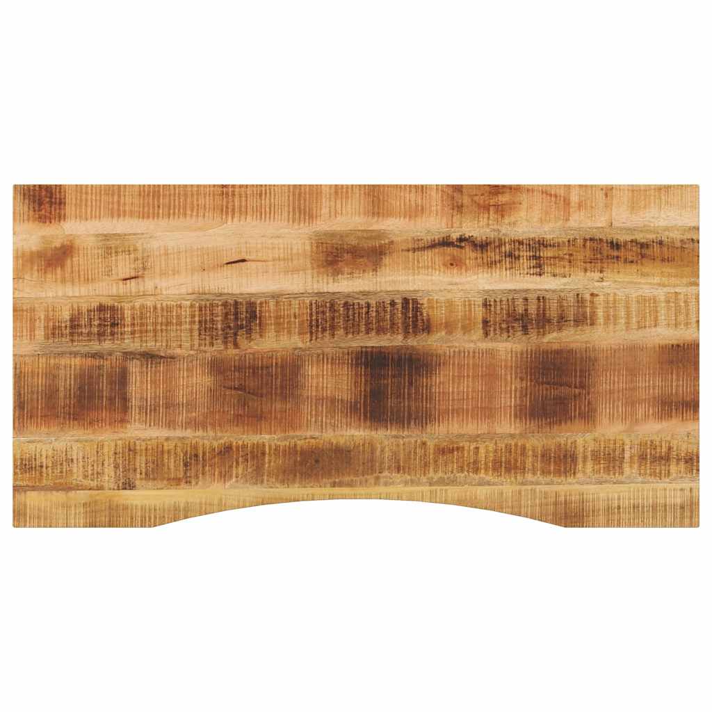 Tampo de mesa com curva 110x50x2,5 cm mangueira áspera maciça