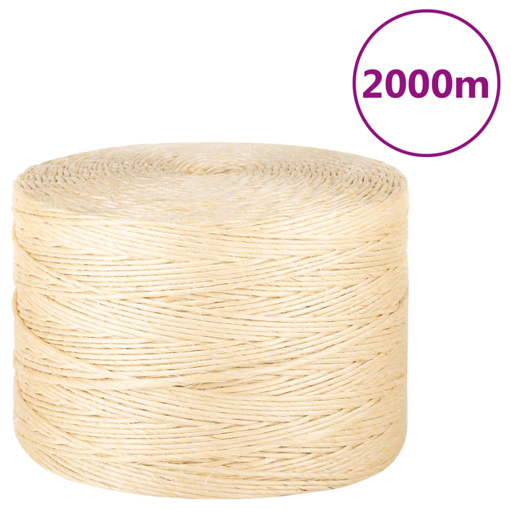 Corda 100% sisal 3 mm 2000 m