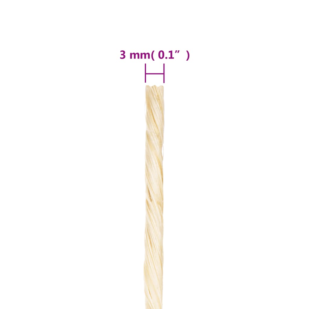 Corda 100% sisal 3 mm 2000 m