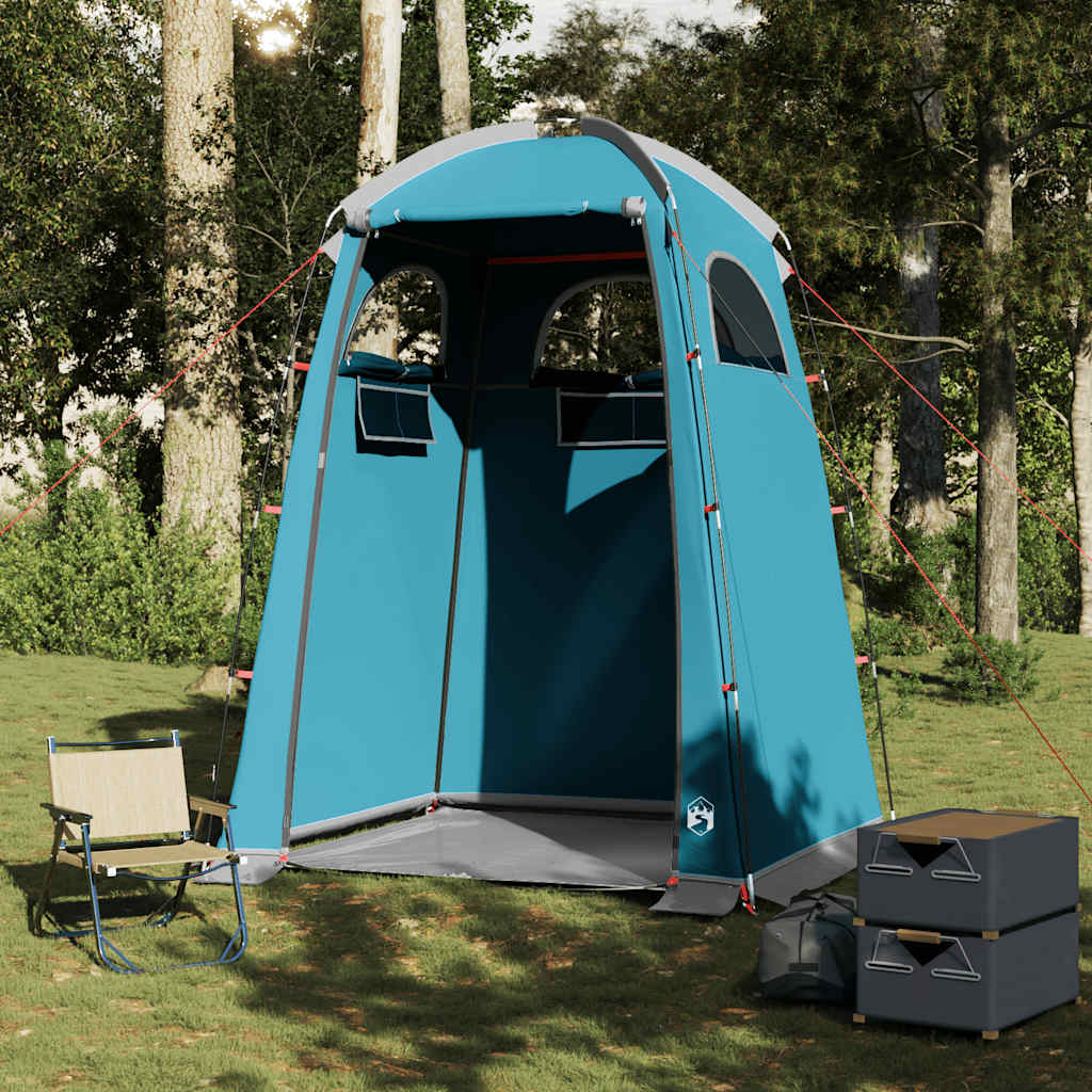 Tenda para duche impermeável azul