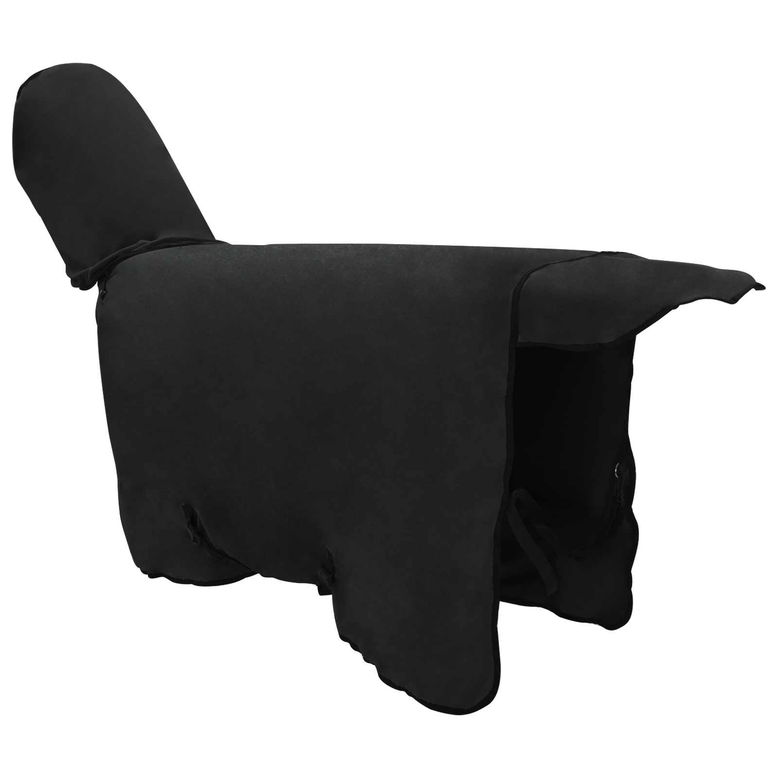 Cobertor de cavalo preto 115 cm poliéster